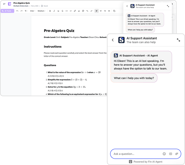 School AI Screenshots